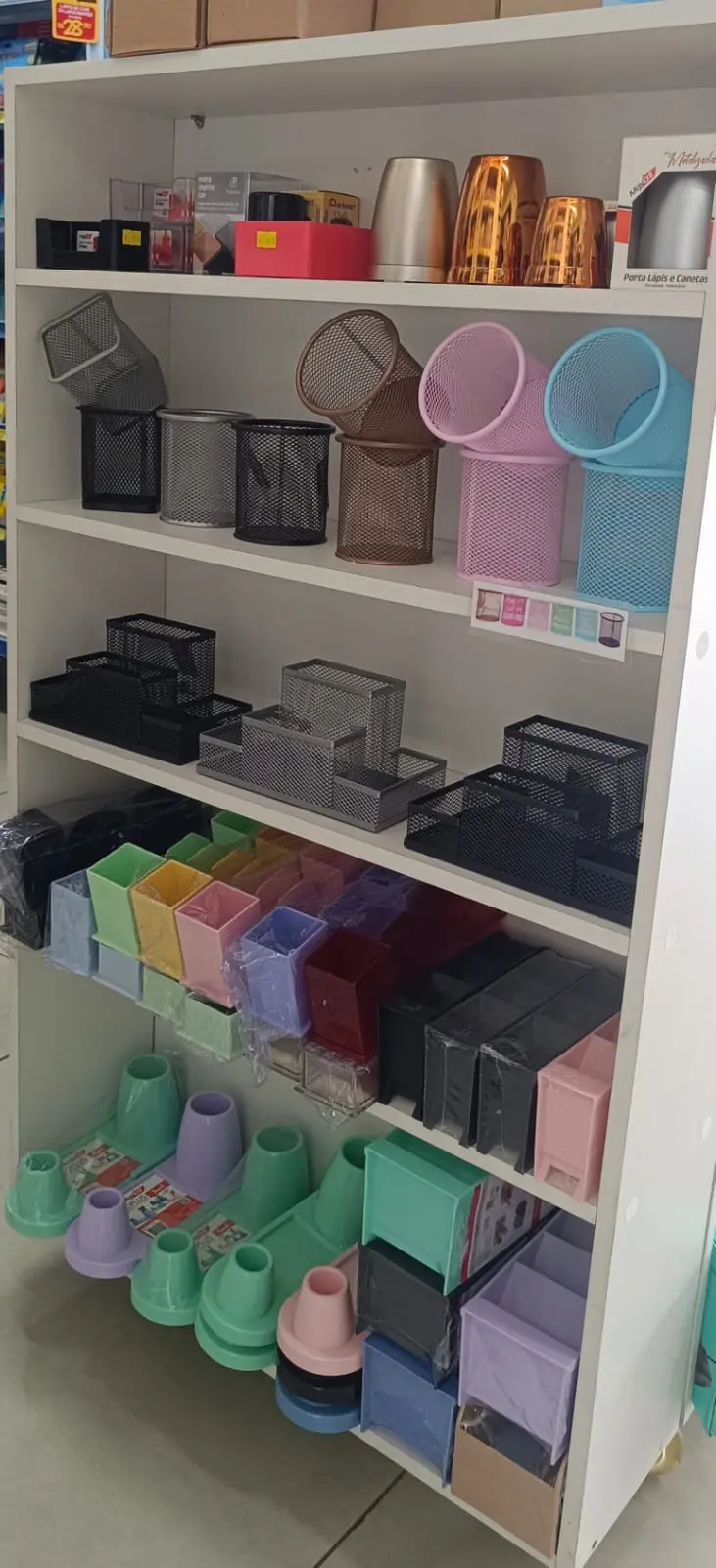 Produtos para Organização disponíveis na Papelaria Fabiano